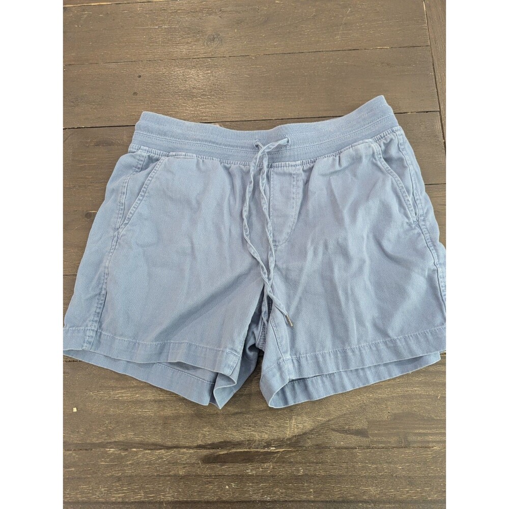 ORVIS Women's Blue Shorts Size Small Drawstring Casual‎ Hiking Button Pockets